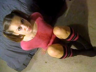 Petite youngster doll with pigtails inhaled yam-sized shaft