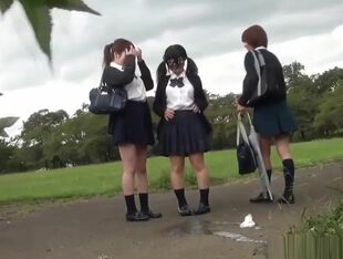 Japanese college girls piss