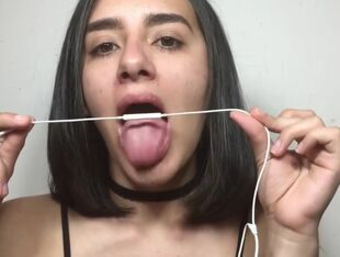 ASMR of nymph eating a microphone